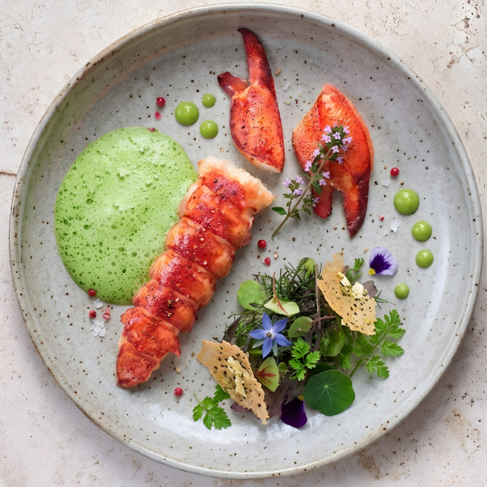 Queues et pinces de homard décortiquées surgelées 113-142g