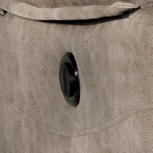 Sofá relax eléctrico con chaiselongue izquierdo Nellie 3 plazas Cemento