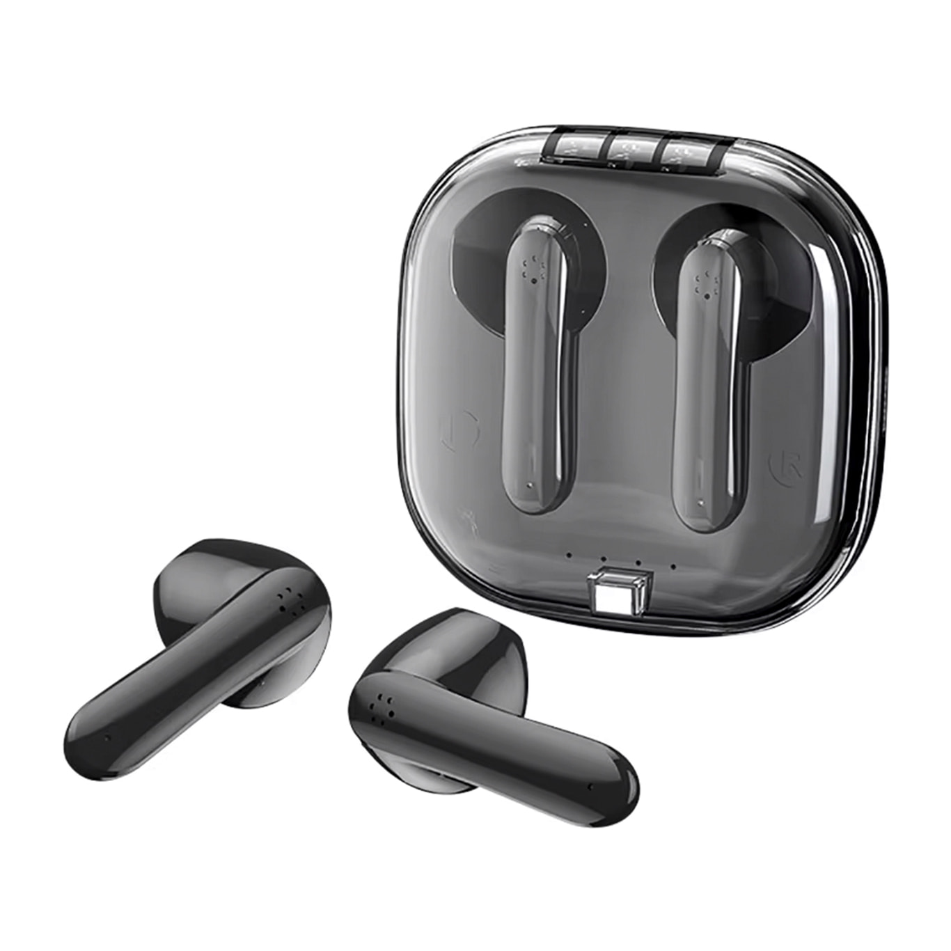 Cuffie TWS S5 Bluetooth. Controllo touch. Base di ricarica 300mAh + 30mAh.