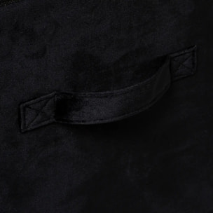 Panier velours 31x31cm "Mix N' Modul" noir