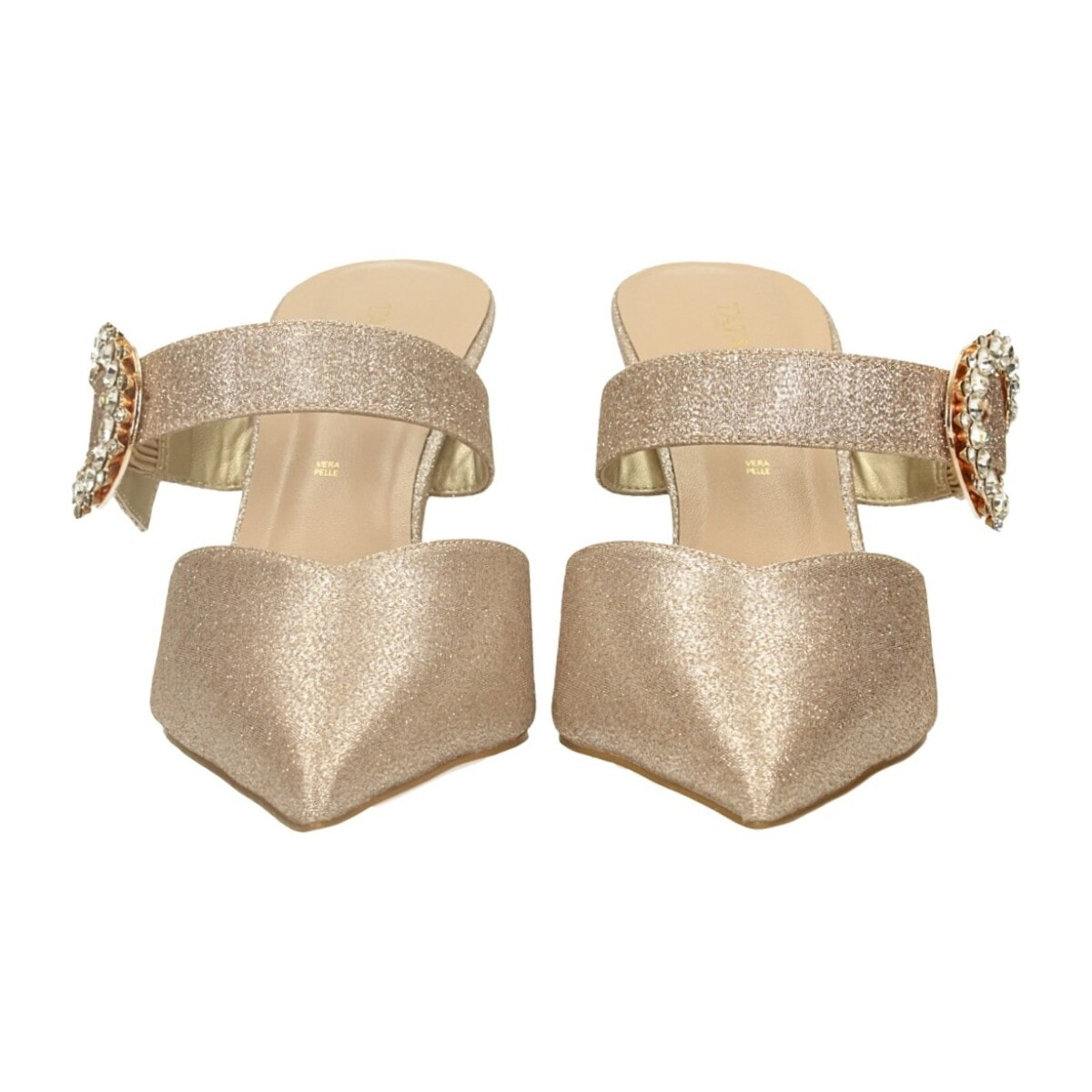 Décolleté sling back Donna Tata Italia Dorato