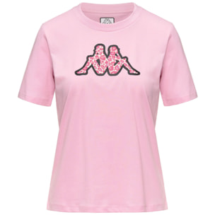Kappa - T-Shirts & Top Donna Viola - Logo Ische