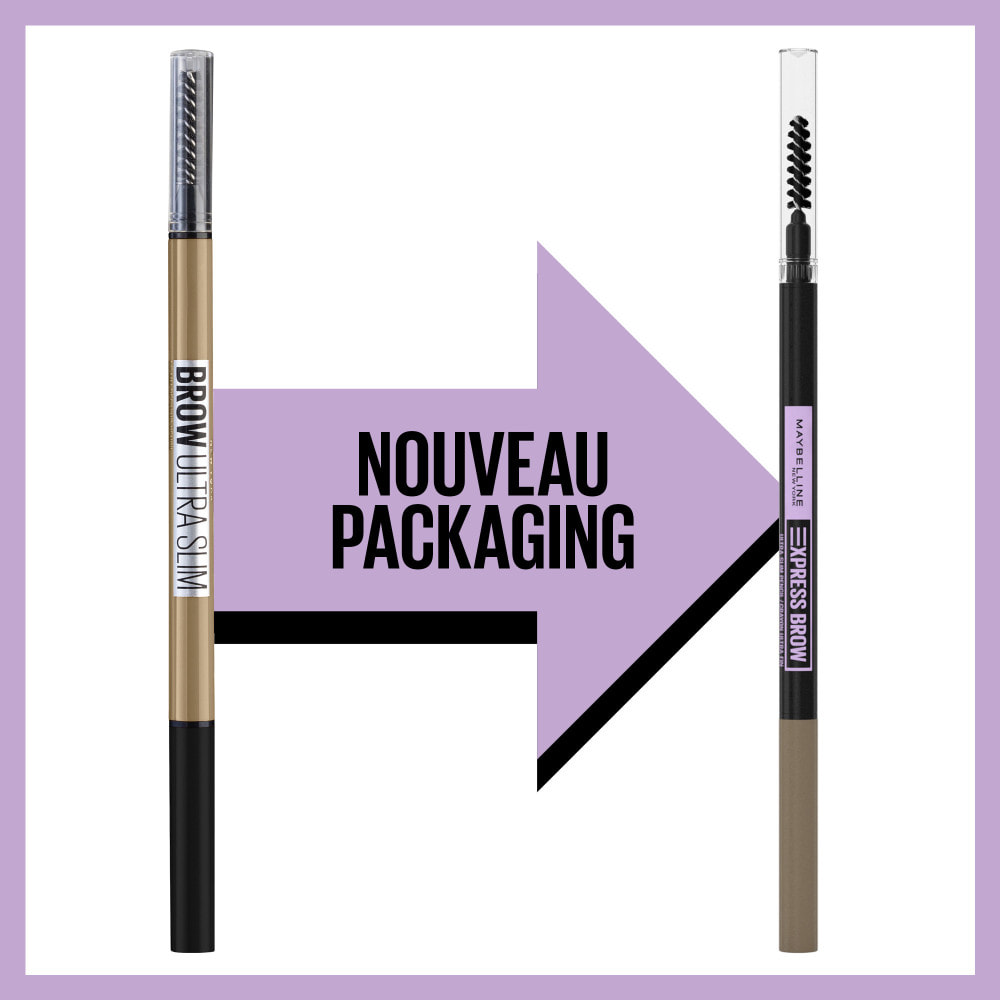 Maybelline New York Brow Ultra Slim Crayon à sourcils rétractable Deep Brown