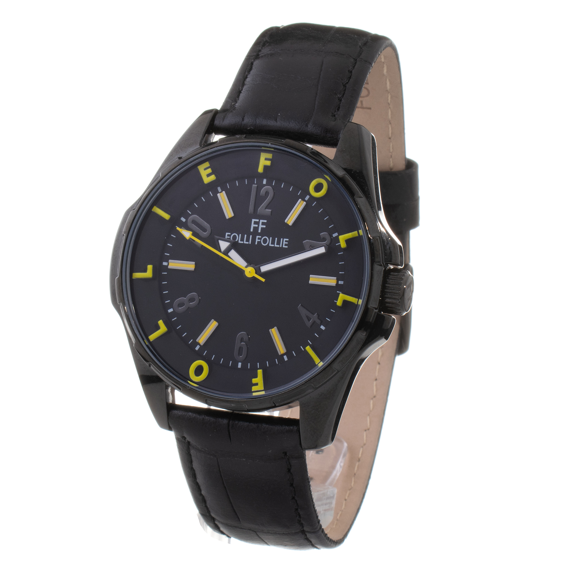 Reloj Folli Follie WF13Y006SPY Unisex Analogico Cuarzo con Correa de Cuero