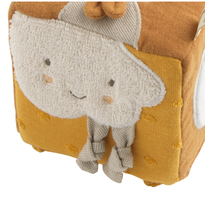 Cube d'activités bébé en coton bio