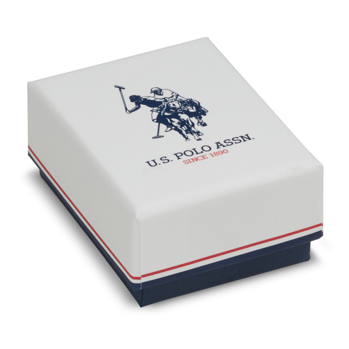 Orecchino U.S. Polo Assn. In metallo dorato con cristalli bianchi