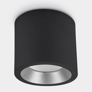 LEDS C4 Plafon Ip66 Cosmos Led Ø126Mm Led 12W Blanco Cálido - 3000K On-Off Gris Urbano