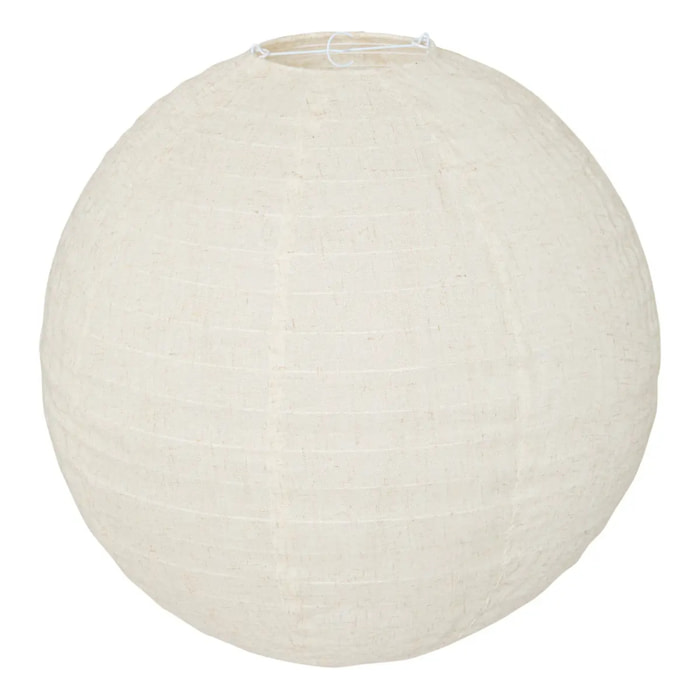 Lanterne boule Jordy en lin D.43cm blanc