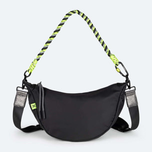 DEEP HOBO CROSSBODY BLACK