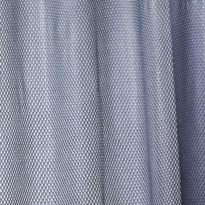 Voilage en organza fantaisie  - Effet 'résille' - Bleu