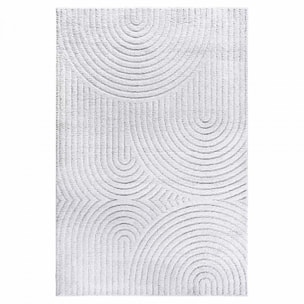 Tapis salon, motif géométrique, texture relief, lym chaleureux