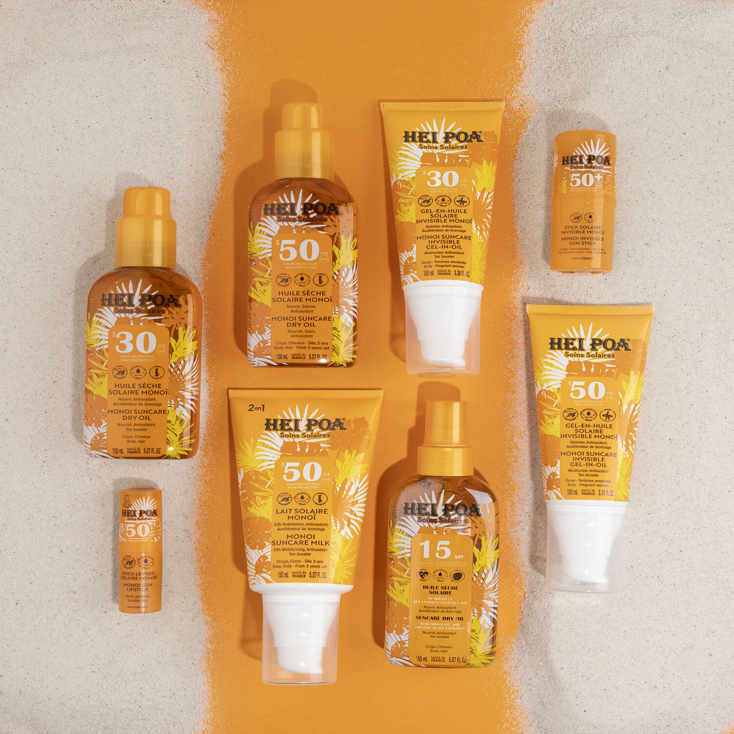 Monoï de Tahiti Ao SPF50 - Gel-en-Huile Solaire Invisible Monoï 100 ml
