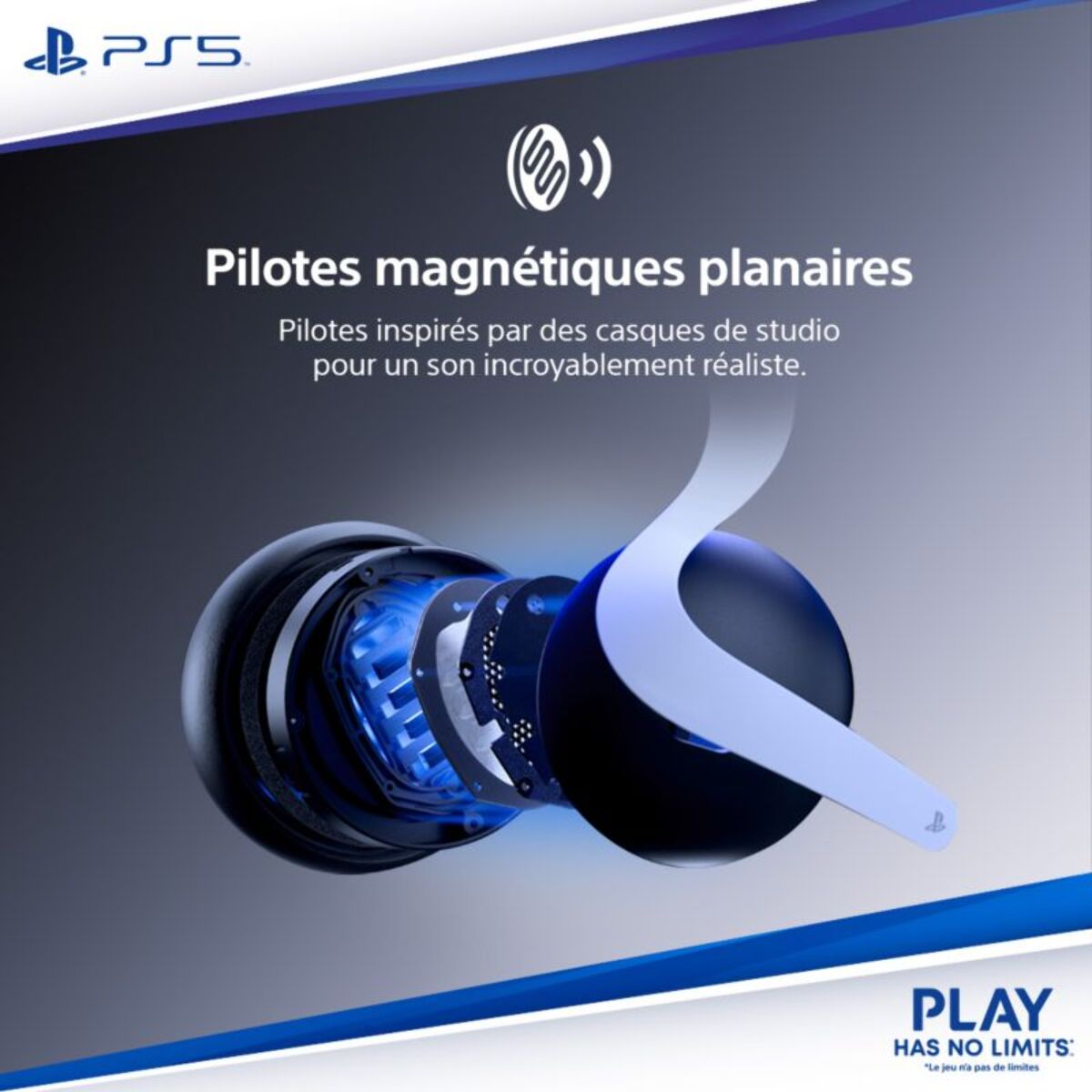 Casque gamer SONY Pulse Elite 3D PS5 V2