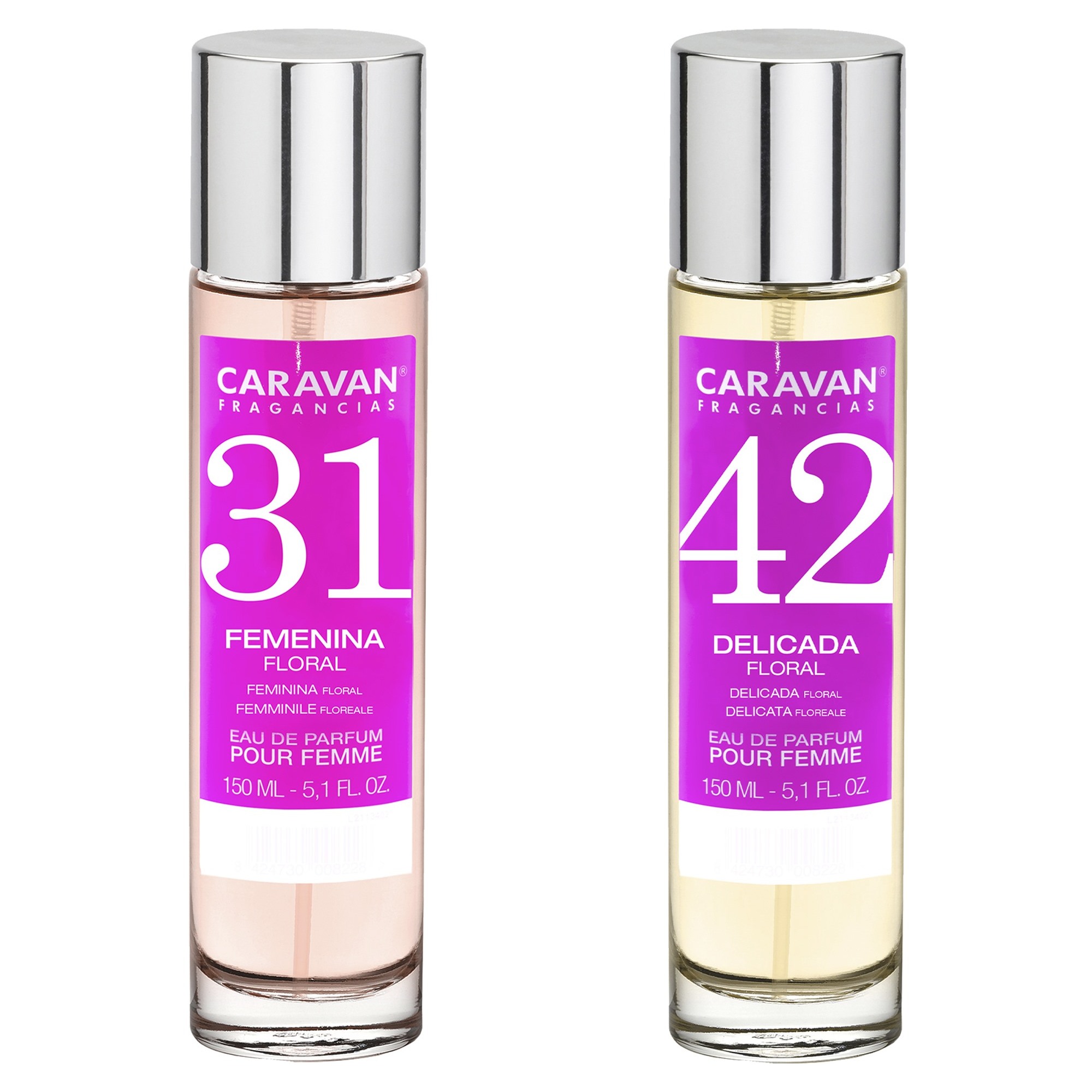 Set de 2 perfumes caravan para mujer nº42 y nº 31