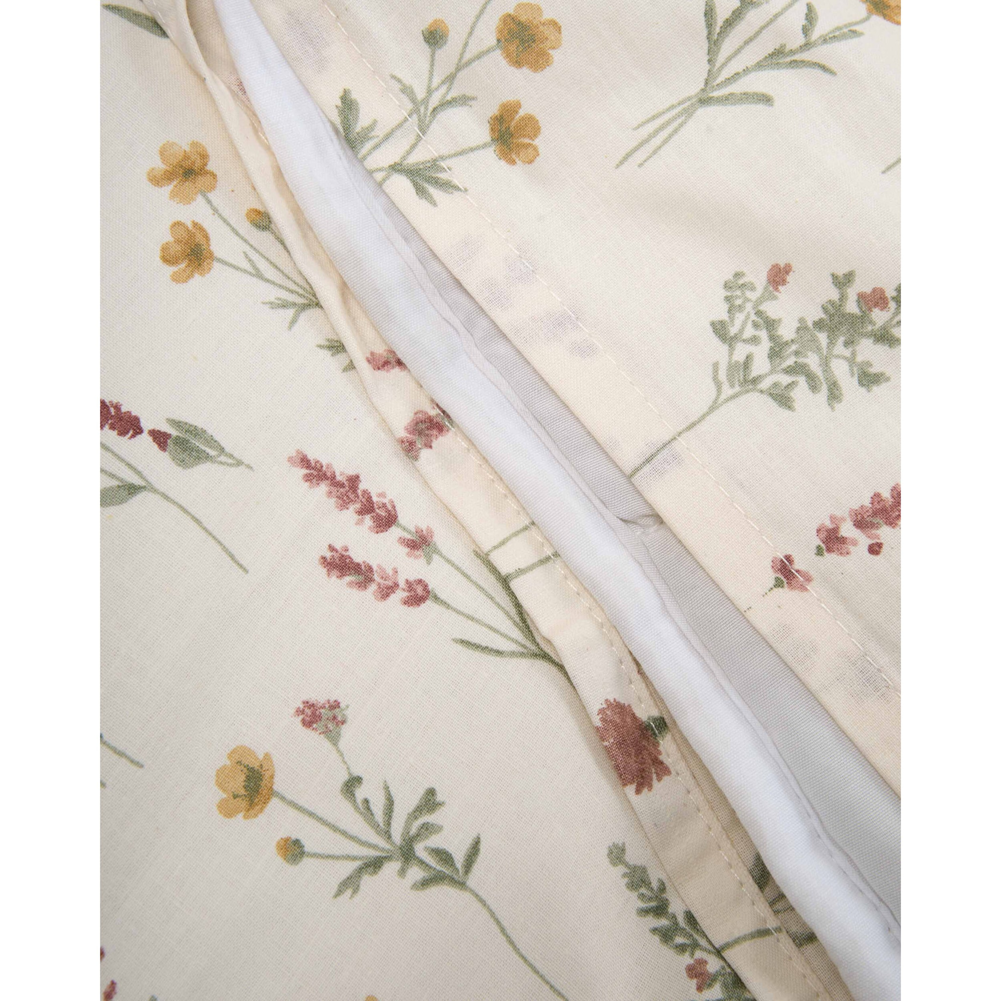 Funda nórdica 100% algodón botanical crema