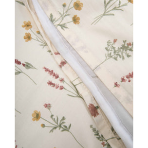 Funda nórdica 100% algodón botanical crema