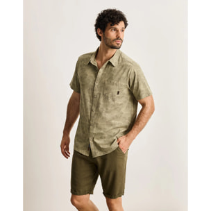 Camisa Manga Corta Caqui - Zendaya