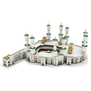 Puzle 3D de cartón de la Gran Mezquita de la Meca. 150 piezas.