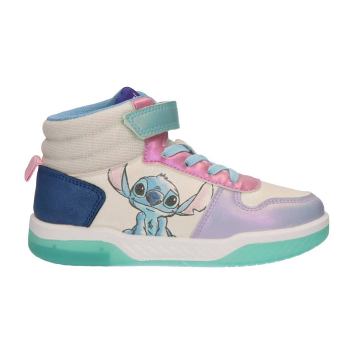 Zapatilla deportiva infantil suela ligera con luces "Stitch"