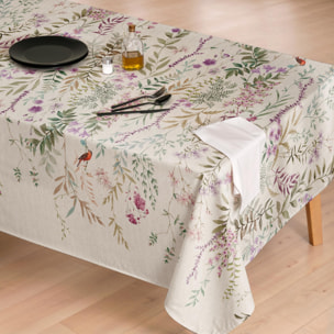 Mantel estampado antimanchas MARIELA MALVA