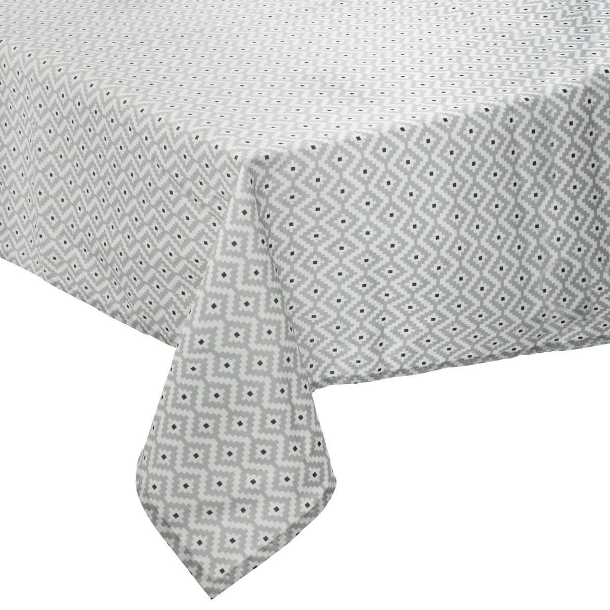 Nappe anti-tache "Etnik" - gris - 140x240 cm