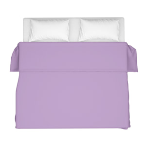 LENZUOLO SOPRA LETTO SINGOLO LILLA 100% COTONE