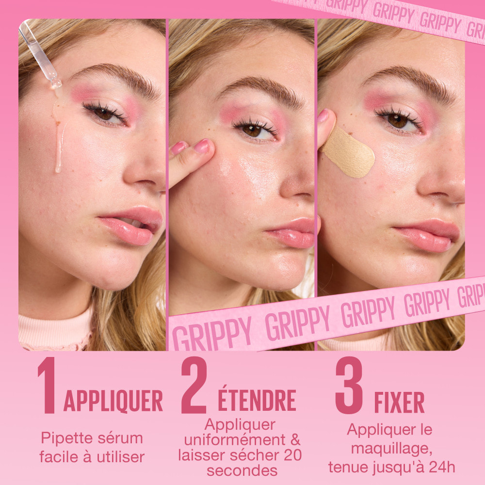 Maybelline New York Grippy Serum - Base perfectrice de teint - enrichie en niacinamide et aloe vera - 30 ml