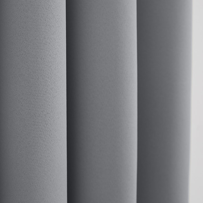 Lot de 2 rideaux occultant anthracite 140 x 260 cm