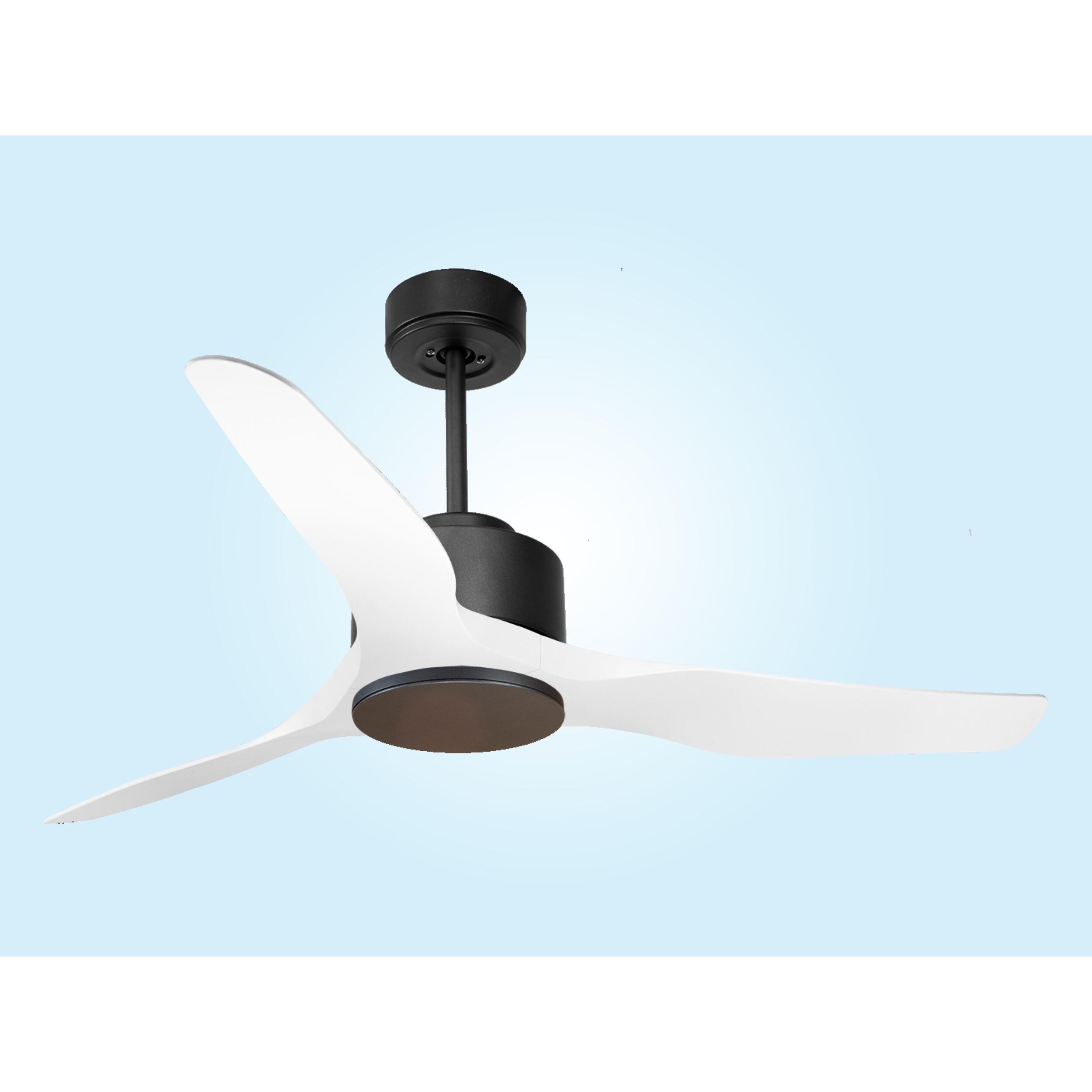 Ventilateur de plafond ø127 cm avec Wifi Réversible Hypersilence 40   W Noir