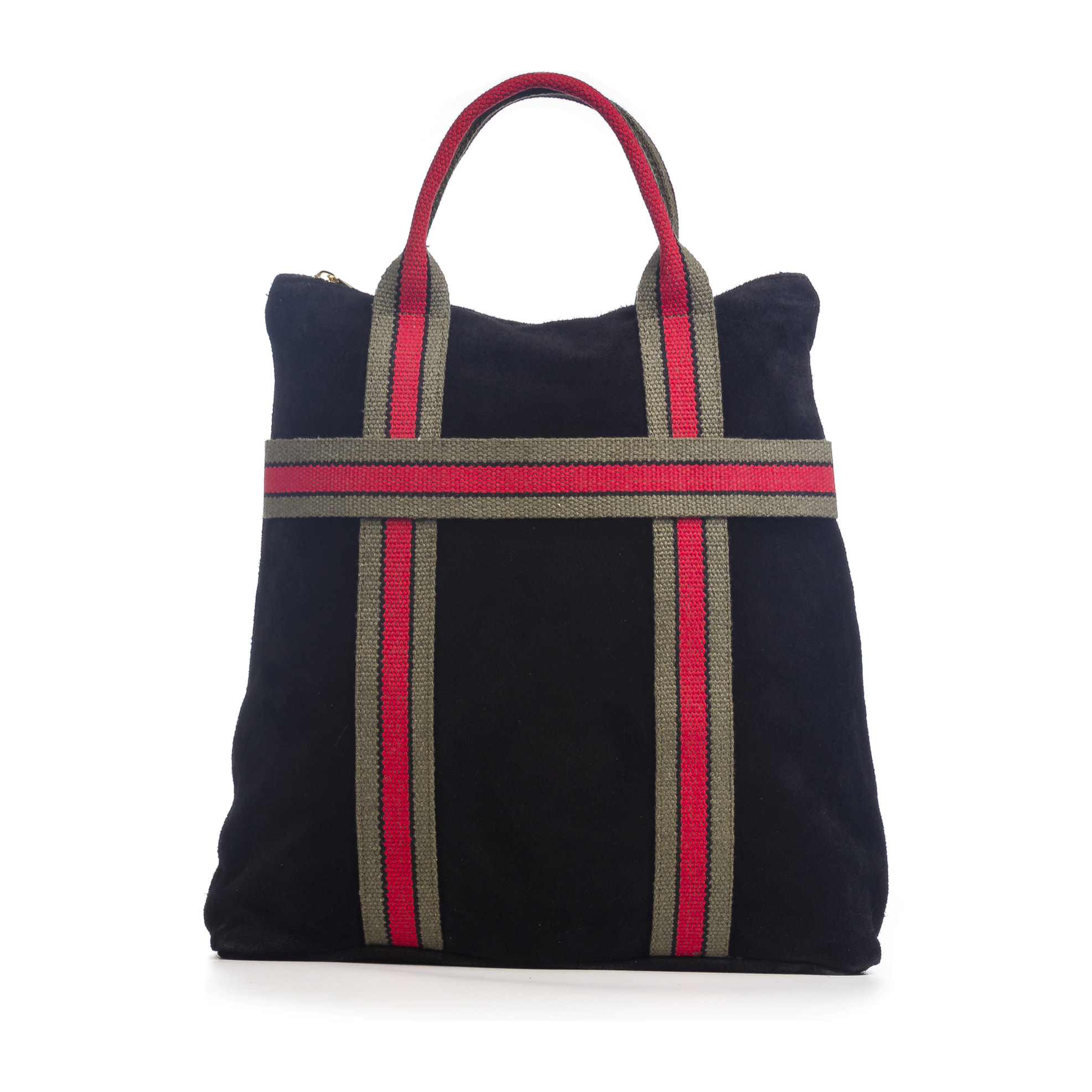 Venusta Bolso mochila Mujer.Piel auténtica Gamuza  Lona Premium Estampado