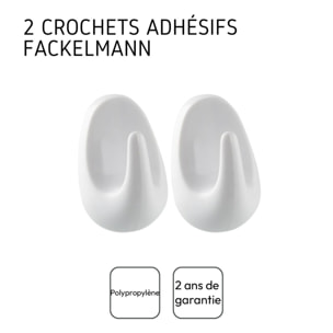 Ensemble de 4 crochets adhésifs universels Fackelmann Tecno