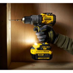 Perceuse visseuse à percussion 80Nm Brushless V20 FatMax 18V avec 2 batteries 4Ah en malette Pro-Stack
