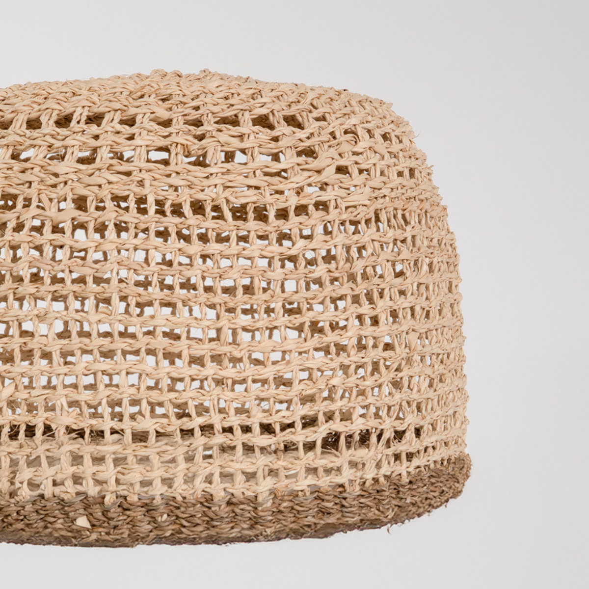 Abat-jour en feuille de palmier et posidonie ∅ 50cm - Biga