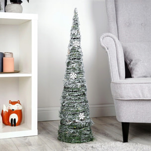 árbol navideño artificial con 40 luces micro led h. 80cm