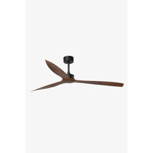 JUST FAN XL Ventilador de techo negro mate/nogal