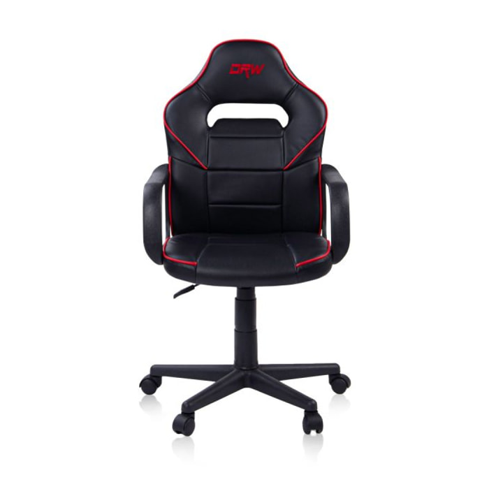 Silla gaming DRW Black Negro - Rojo DRW