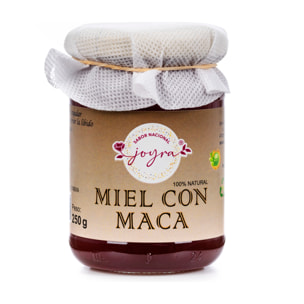 Miel 100% natural, pura, cruda, con maca, 250gr.