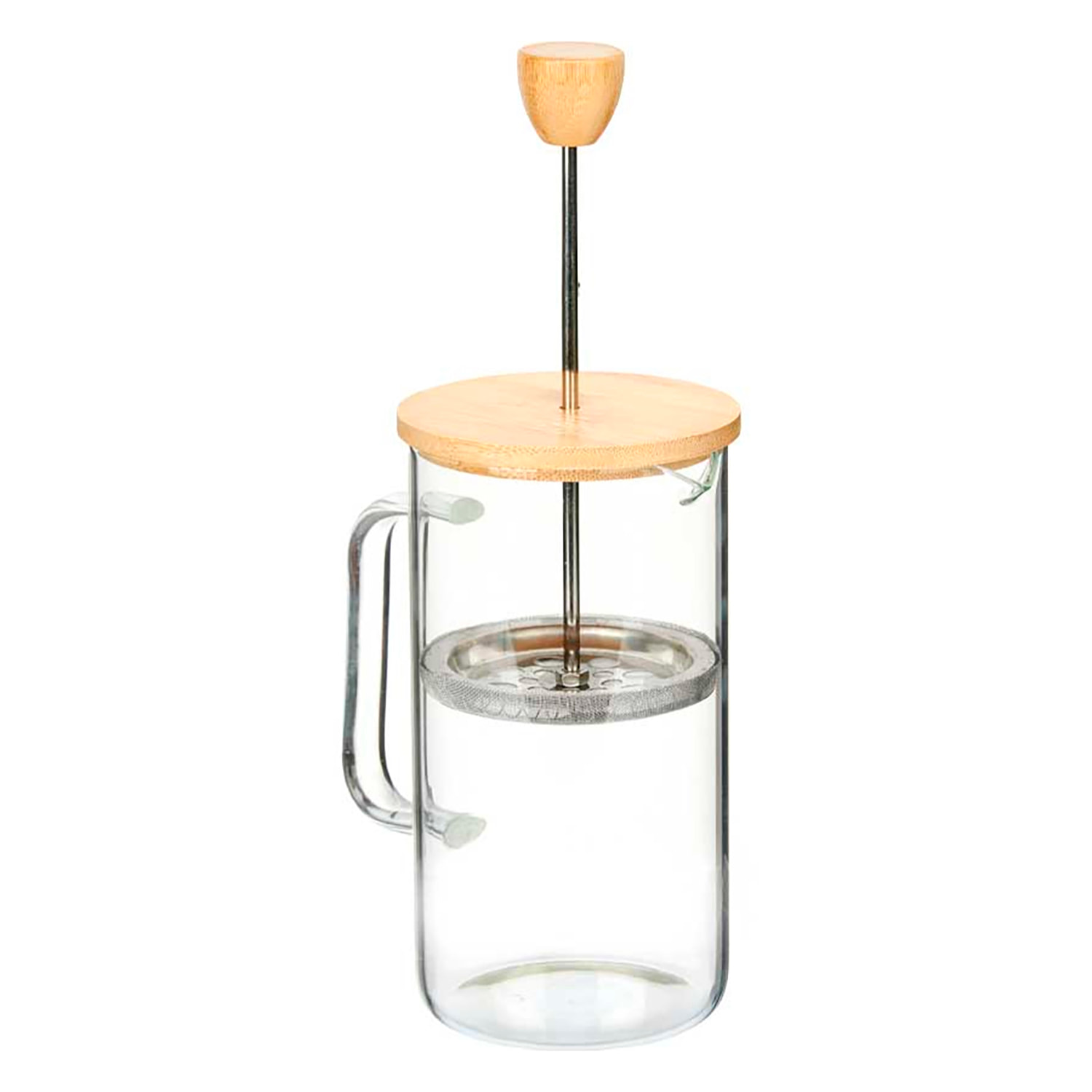 TETERA EMBOLO BOROSILICATO TAPA BAMBU 600ML