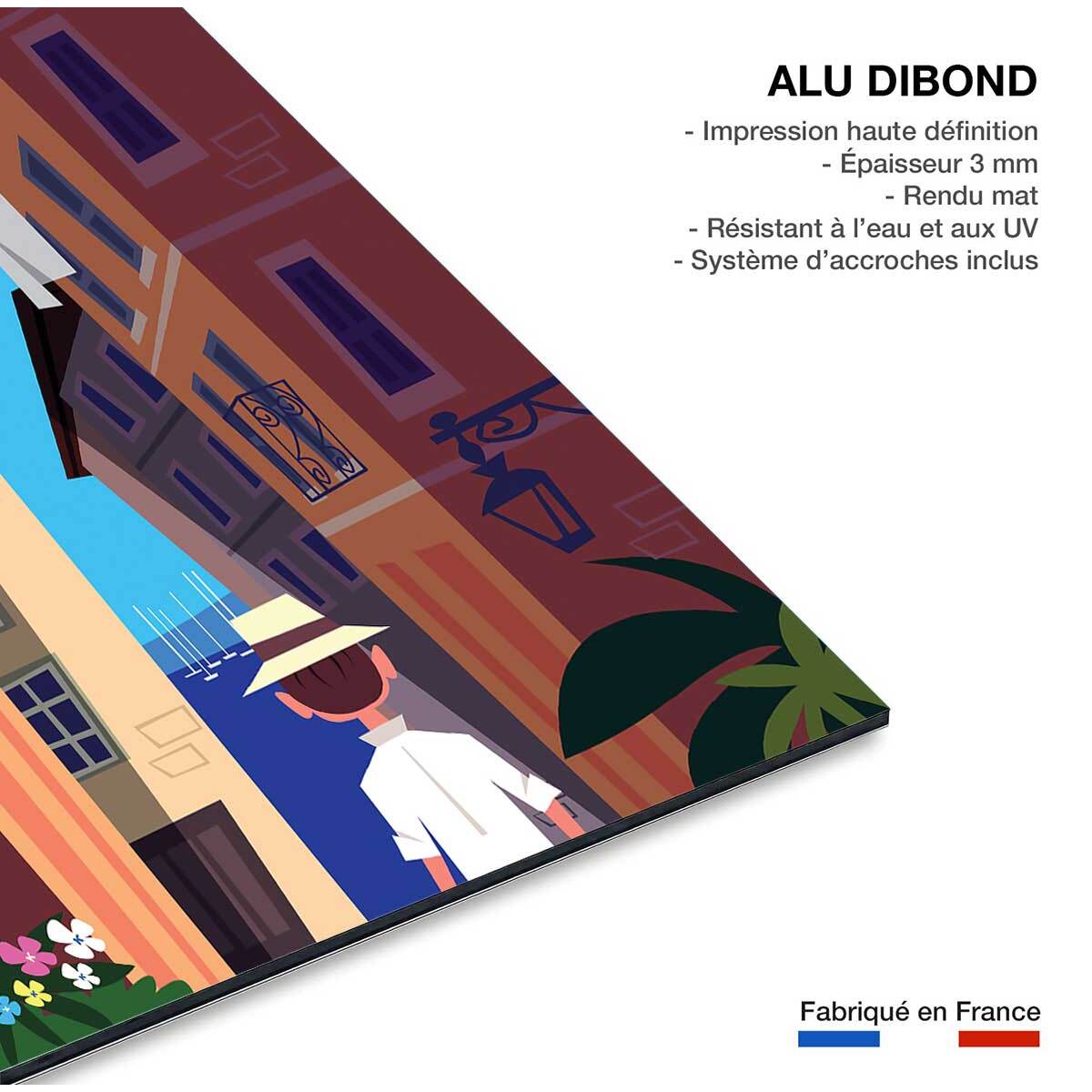 Tableau villefranche sur mer Tableau alu Dibond