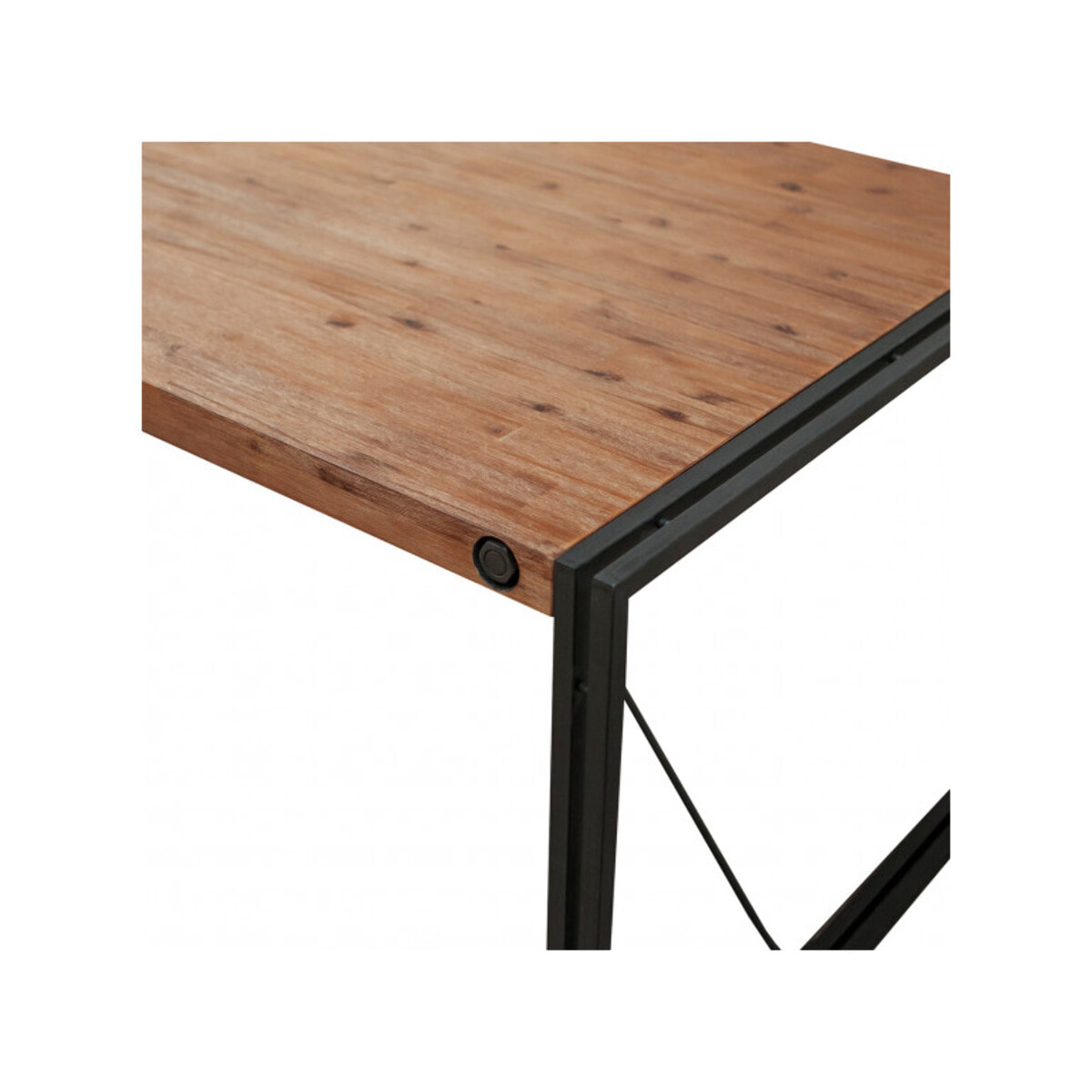 Table repas en bois et métal style industriel L160cm - ATELIER