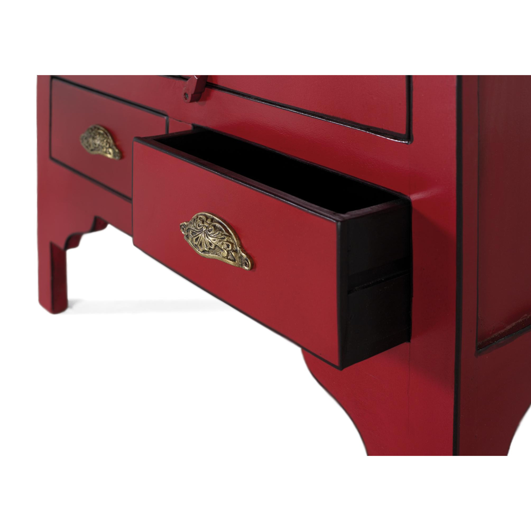 Armario de Madera de Mango 83 Cm Estilo Oriental