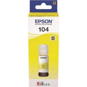 Cartouche d'encre EPSON Bouteille d'Encre Ecotank 104 Jaune (Yellow) - C13T00P440