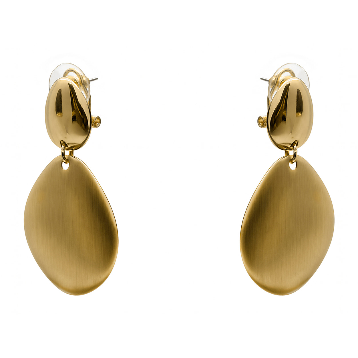 Pendientes Biona acabado oro amarillo 18k