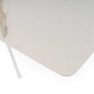 Tavolo SAINT FLORENT in ceramica finitura calacatta oro 180x90x76 cm