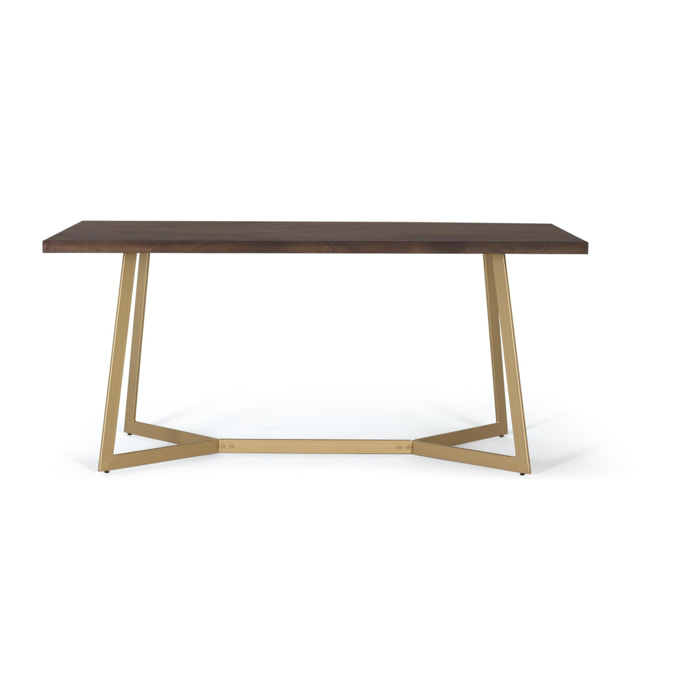 Mesas de Comedor de Madera Maciza de Mango 200 Cm Estilo Rústico Moderno