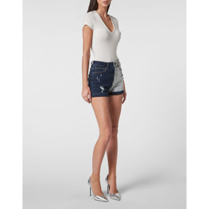 PHILIPP PLEIN Pantalones cortos vaqueros