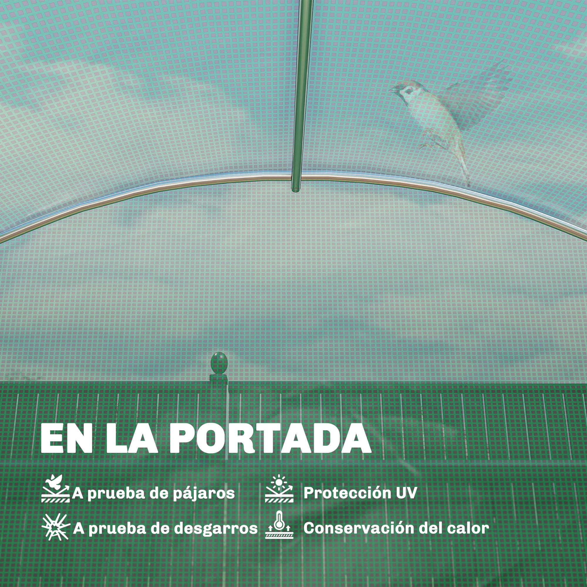 Invernadero de Exterior 2,8x2x1,9 m con Estantes, Invernadero de Túnel con Puerta Enrollable, 6 Ventanas de Malla, Cubierta PE y Marco de Acero Galvanizado, Anti-UV, Impermeable, Verde