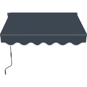 Store banne en aluminium  "Ombra 1" - 160 x 120 cm - Gris