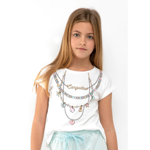 Camiseta Collares Blanco