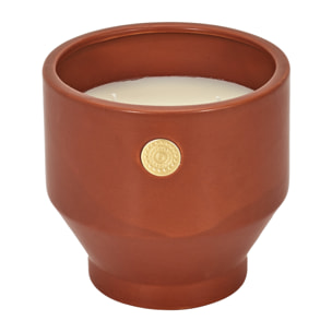 Bougie Parfumee Ciment Ocre Medaillon